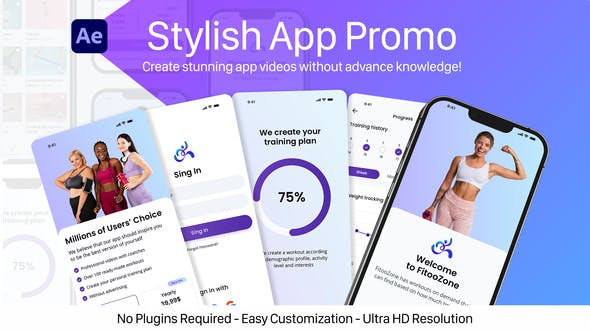Stylish App Promo插图